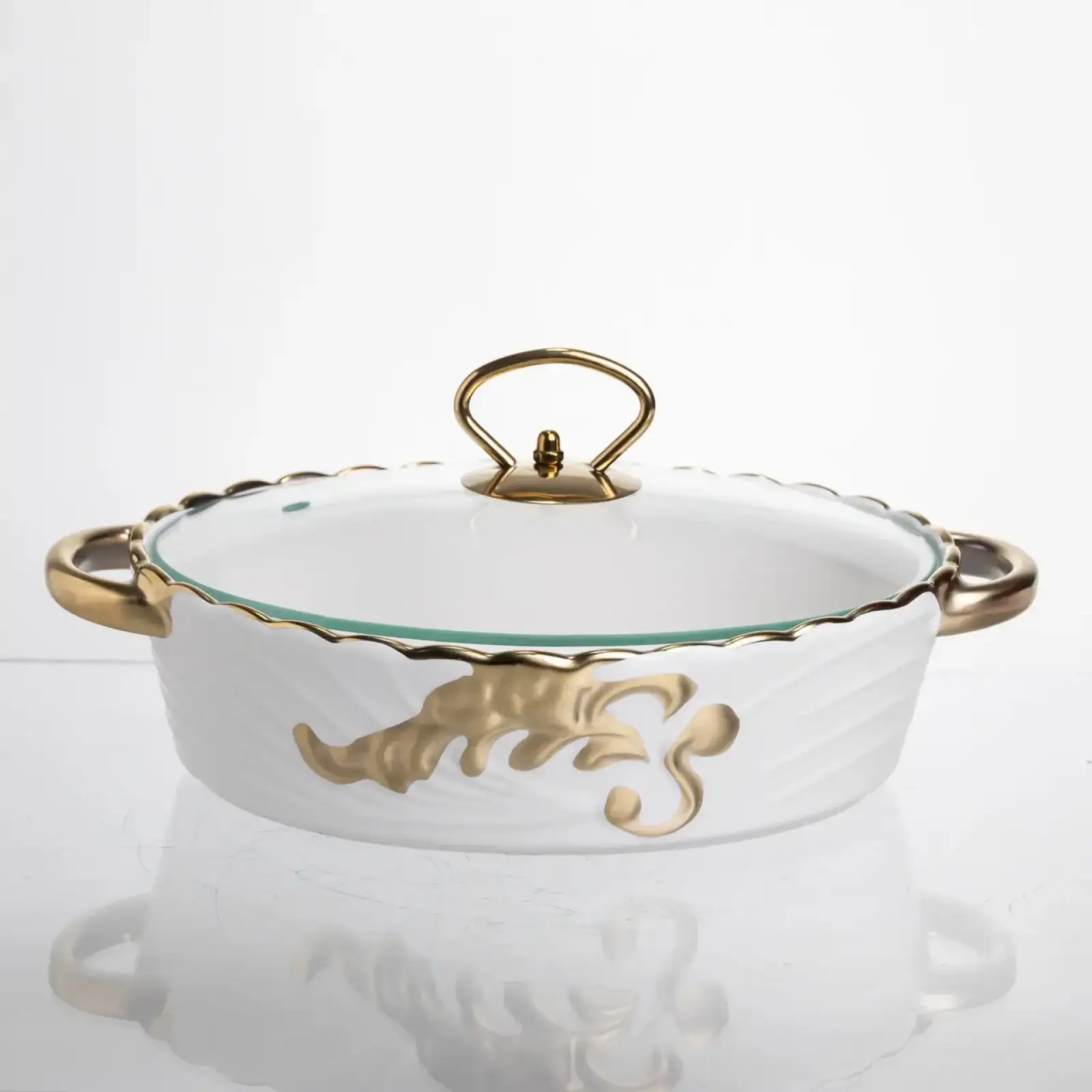 Мармитница фарфоровая Margaret 1 л для вторых блюд 27,5*19*6,5 см Yiwu YYSH1214 UA