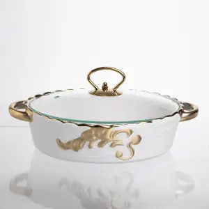 Мармитница фарфоровая Margaret 1 л для вторых блюд 27,5*19*6,5 см Yiwu YYSH1214 UA