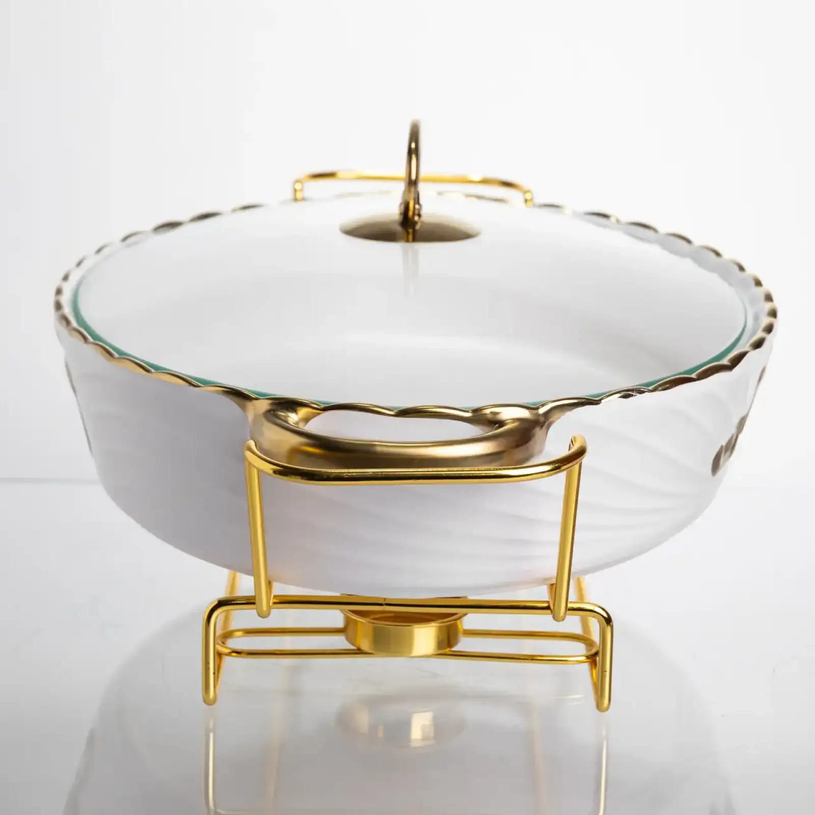 Мармитница фарфоровая Margaret 2 л для вторых блюд 35*25*6,2 см Yiwu YYSH1216 UA