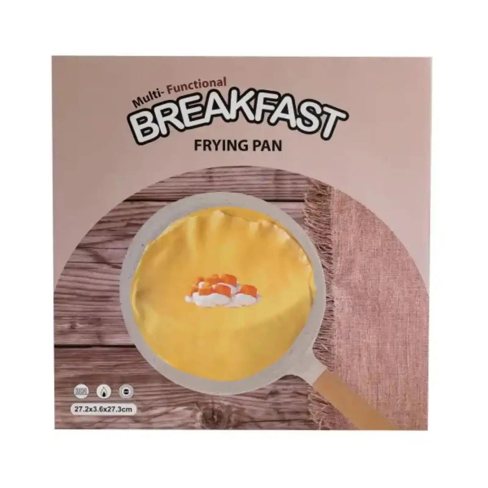 Сковорода для млинців Ø 23.5 см кругла бежева HP39579W Breakfast UA