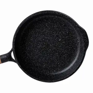 Алюминиевая сковорода 2,2 л с мраморным антипригарным покрытием Ø 26 см MGC Black HP-4-424B UA