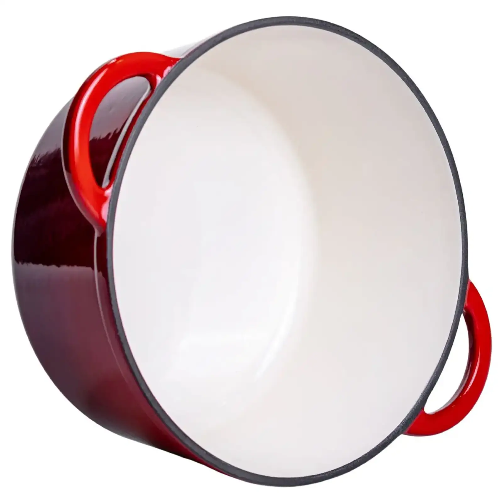 Каструля чавунна емальована 4 л, червоний Yiwu HP-FLG-1 RED UA