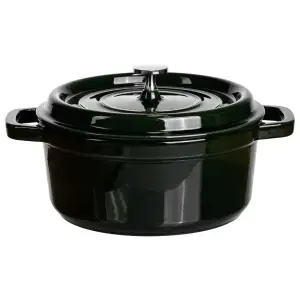 Кокотниця чавунна емальована 4 л, малахіт Yiwu HP-FLG-10 green UA