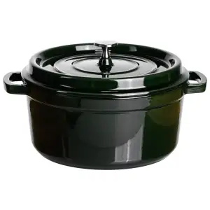 Кокотниця чавунна емальована 4,5 л, малахіт Yiwu HP-FLG-11 green UA