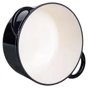 Каструля чавунна емальована 5 л, чорний Yiwu HP-FLG-2 BLACK UA