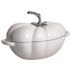Каструля чавунна емальована Iron Tomato 2,5 л, білий Yiwu HP-FLG-20 BEIGE UA