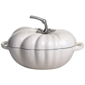 Каструля чавунна емальована Iron Tomato 2,5 л, білий Yiwu HP-FLG-20 BEIGE UA