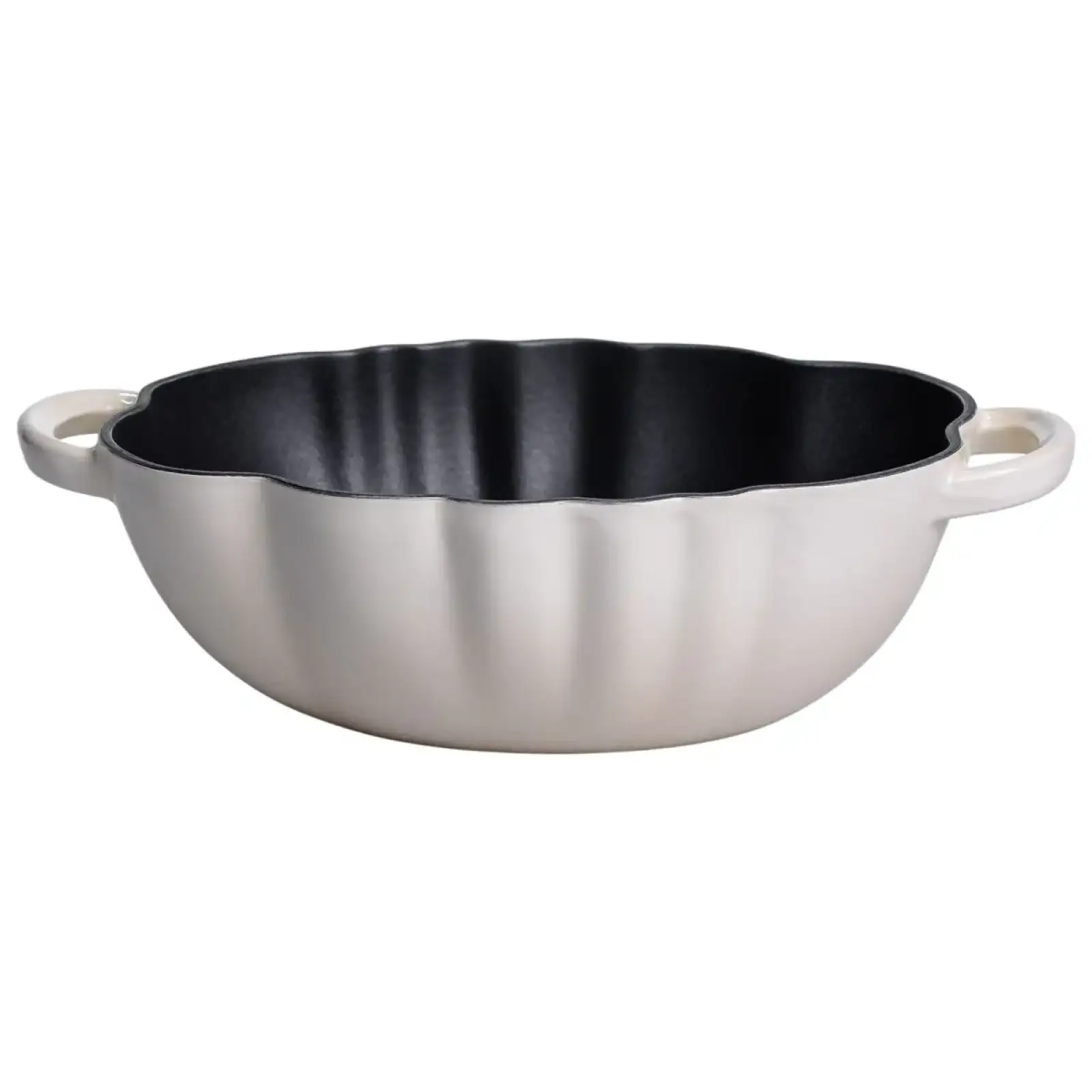 Каструля чавунна емальована Iron Tomato 2,5 л, білий Yiwu HP-FLG-20 BEIGE UA