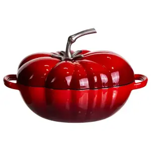 Каструля чавунна емальована Iron Tomato 2,5 л, червоний Yiwu HP-FLG-20 RED UA