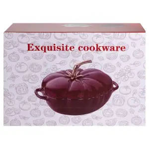 Каструля чавунна емальована Iron Tomato 2,5 л, червоний Yiwu HP-FLG-20 RED UA