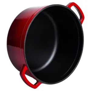 Кокотница чугунная эмалированная 4,5 л, красный Yiwu HP-FLG-4 RED UA