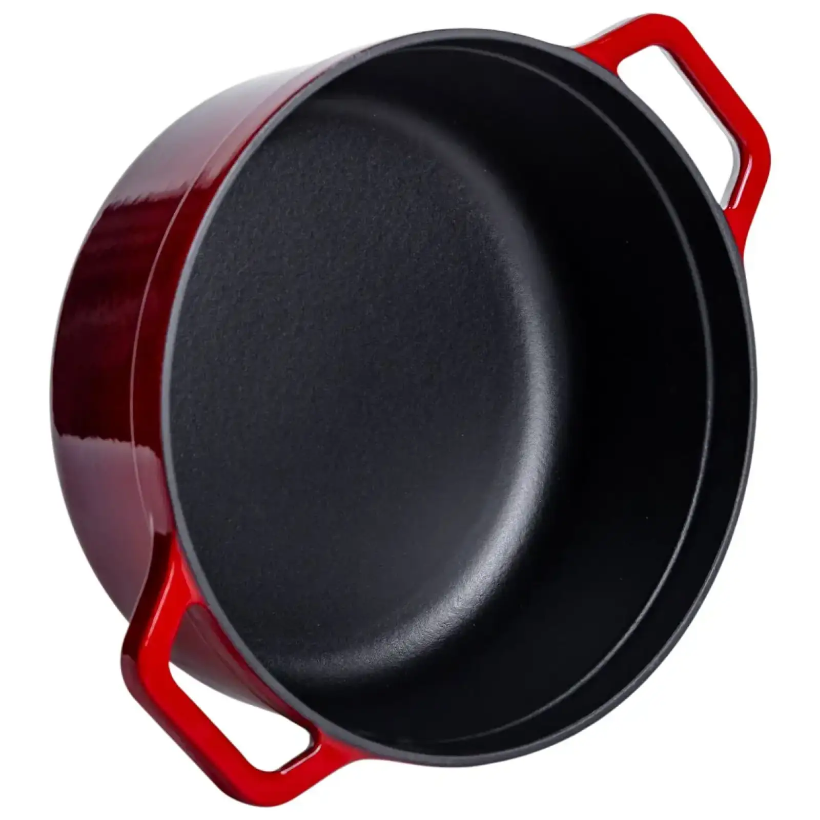 Кокотниця чавунна емальована 5,5 л, червоний Yiwu HP-FLG-5 RED UA
