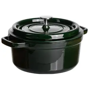 Кокотниця чавунна емальована 2,5 л, малахіт HP-FLG-9 green Yiwu UA