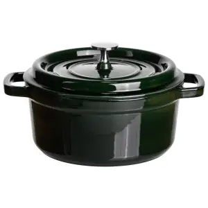 Кокотниця чавунна емальована 2,5 л, малахіт HP-FLG-9 green Yiwu UA