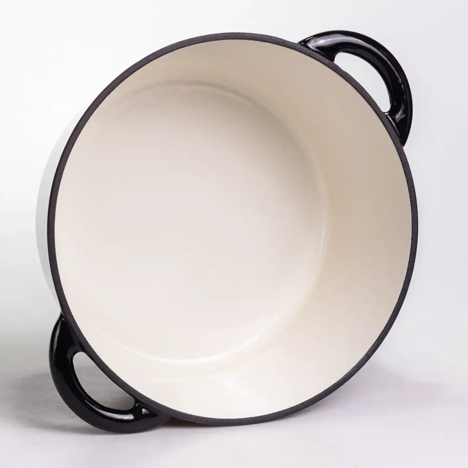 Каструля чавунна емальована 6,5 л, чорний Yiwu HP-FLG-3 BLACK UA
