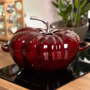 Каструля чавунна емальована Iron Tomato 2,5 л, бургунді Yiwu HP-FLG-20 burgundy UA