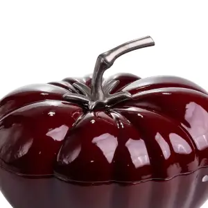 Каструля чавунна емальована Iron Tomato 2,5 л, бургунді Yiwu HP-FLG-20 burgundy UA