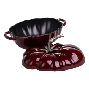 Каструля чавунна емальована Iron Tomato 2,5 л, бургунді Yiwu HP-FLG-20 burgundy UA
