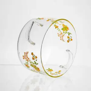 Кастрюля из боросиликатного стекла 1.8 л Wildflowers с крышкой Yiwu HP-GP-38 UA