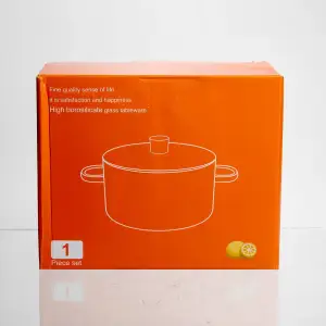 Кастрюля из боросиликатного стекла 1.8 л Wildflowers с крышкой Yiwu HP-GP-38 UA
