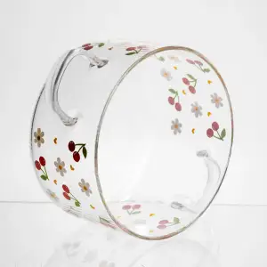 Каструля скляна Cherry 1,8 л з металевим ведмедиком на кришці Yiwu HP-GP-32 UA