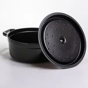 Кокотниця чавунна емальована 6 л, малахіт Yiwu HP-FLG-12 green UA