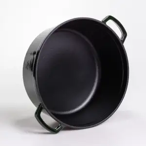Кокотниця чавунна емальована 6.5 л, малахіт Yiwu HP-FLG-13 green UA