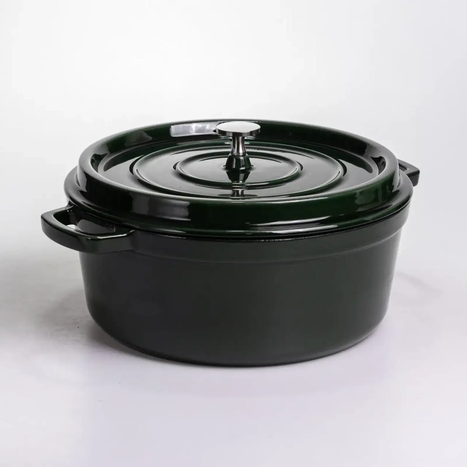 Кокотниця чавунна емальована 6.5 л, малахіт Yiwu HP-FLG-13 green UA