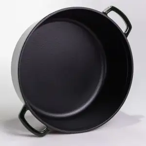 Кокотниця чавунна емальована 7,5 л, малахіт Yiwu HP-FLG-14 green UA