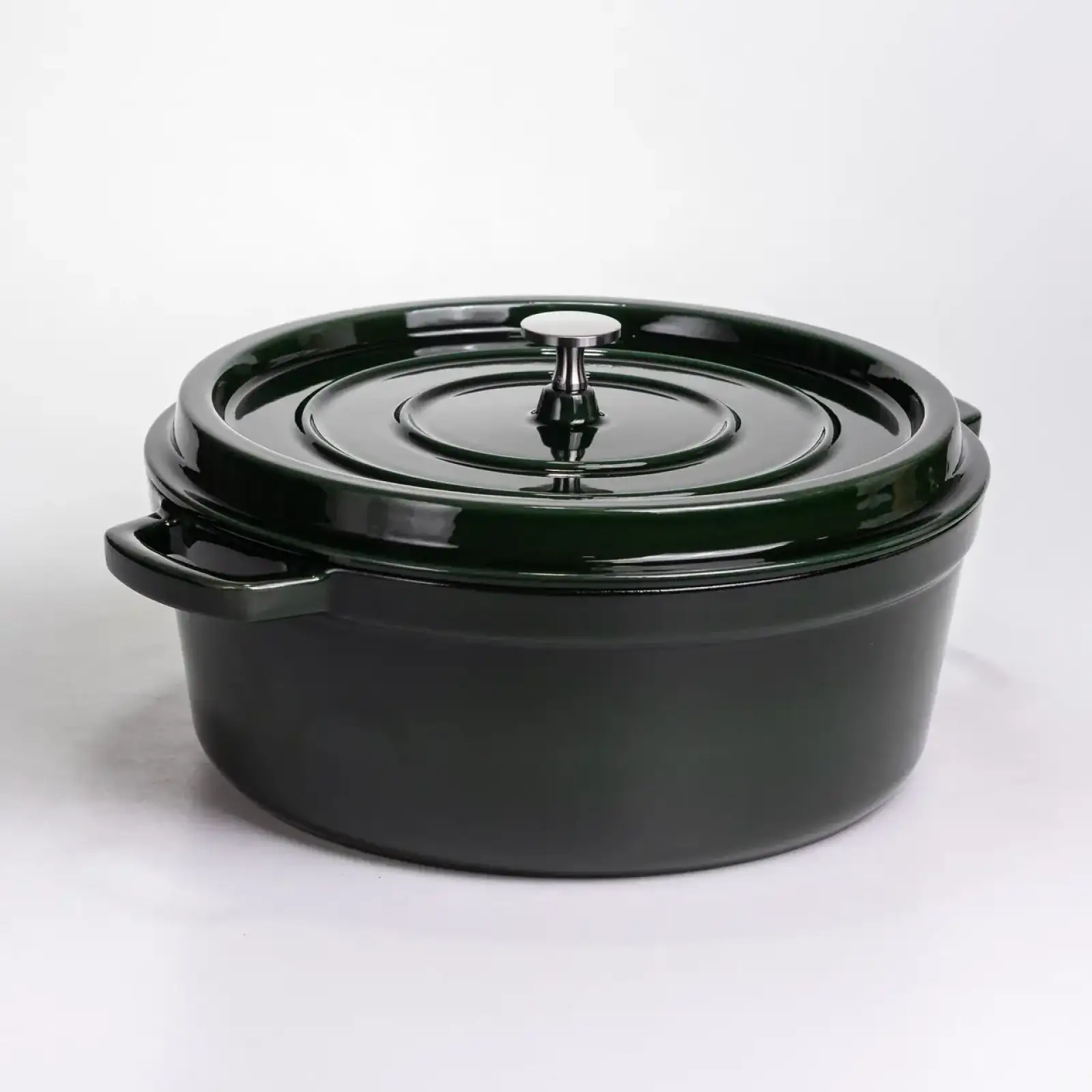 Кокотниця чавунна емальована 7,5 л, малахіт Yiwu HP-FLG-14 green UA