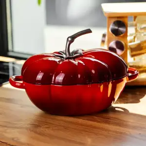 Каструля чавунна емальована Iron Tomato 2,5 л, червоний Yiwu HP-FLG-20 RED UA