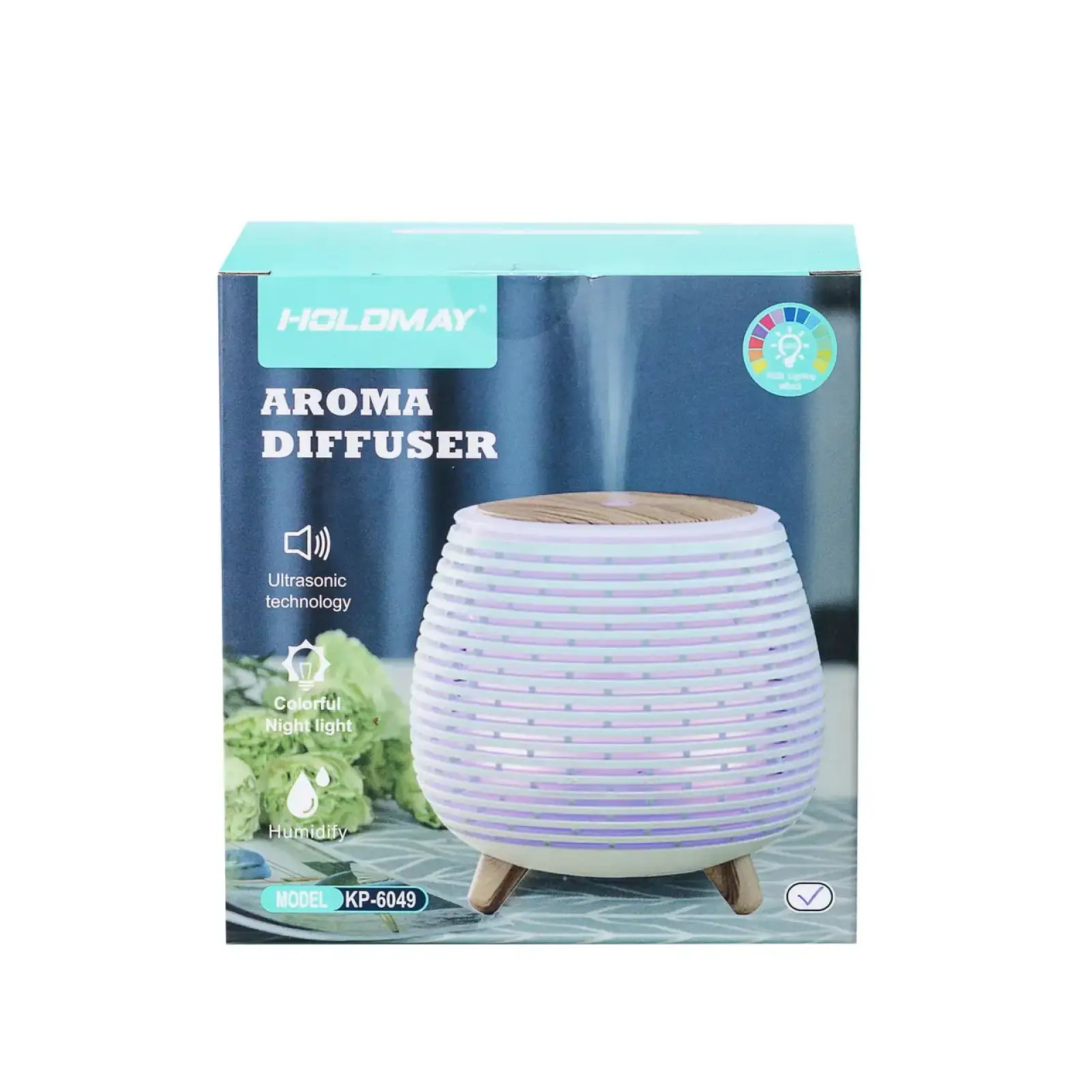 Увлажнитель воздуха Holdmay Aroma Diffuser 140ml Белый HPKP6049W Happy Life UA