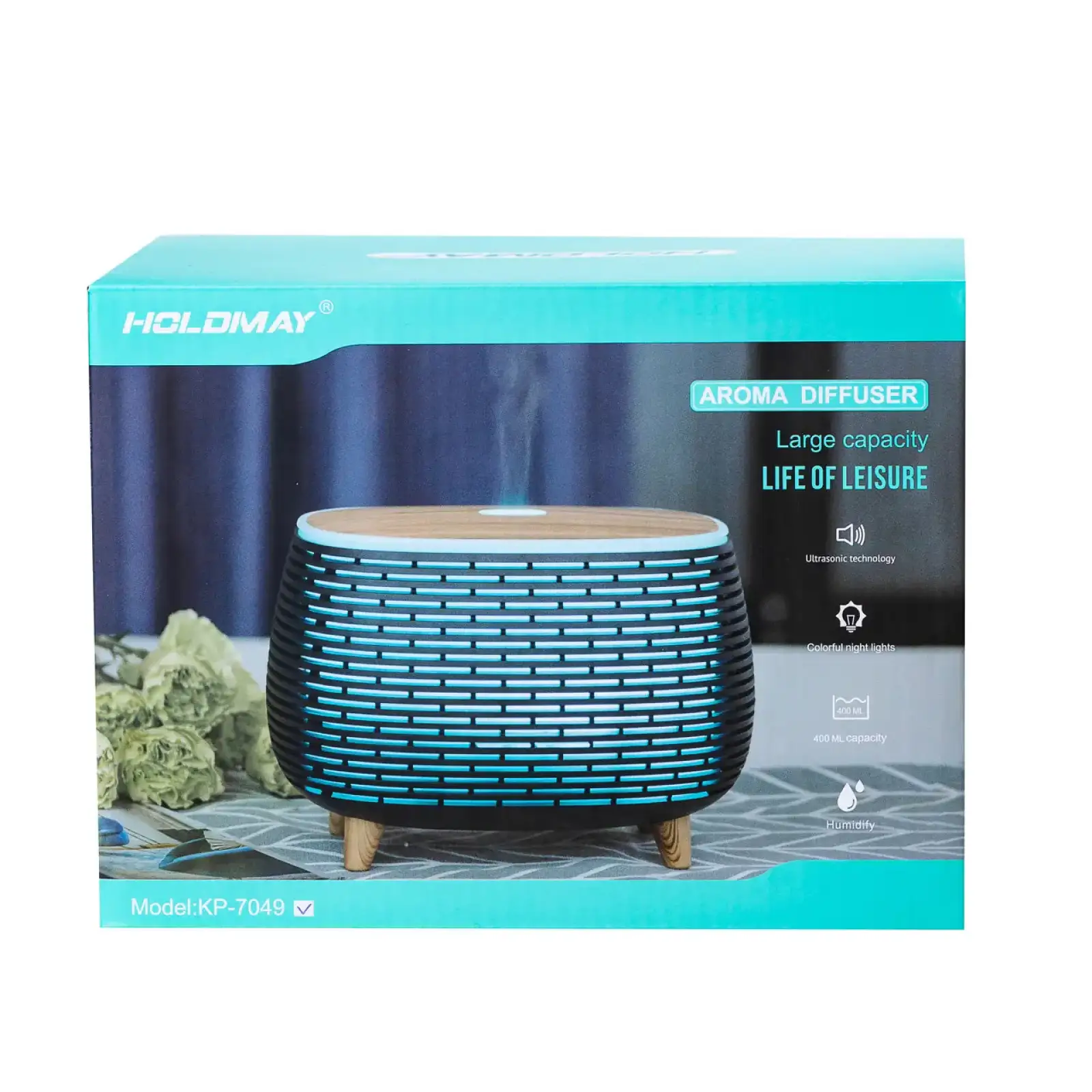 Увлажнитель воздуха Holdmay Life of Leisure Aroma Diffuser 400ml Белый HPKP7049W Happy Life UA