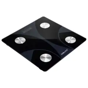 Смарт ваги електронні Sokany 26х26 см до 180 кг з Bluetooth Чорний SK-19029B UA