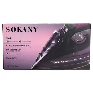 Ручной утюг беспроводной для одежды SOKANY профессиональный паровой 2400 Вт HP-UR-2 UA