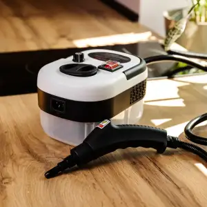 Пароочиститель ручной Steam Cleaner 2500 Вт с набором насадок и баком 1.2л HP-SC-002-white Yiwu UA