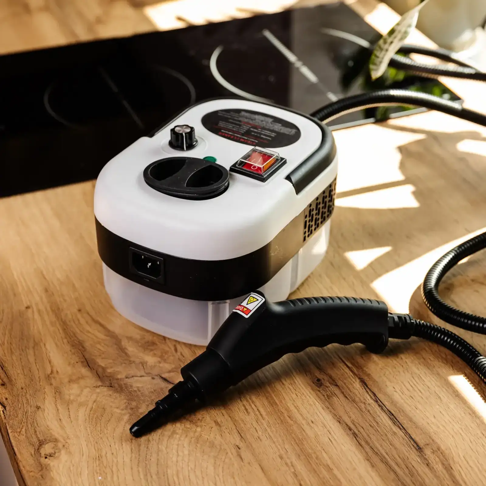 Пароочиститель ручной Steam Cleaner 2500 Вт с набором насадок и баком 1.2л HP-SC-002-white Yiwu UA