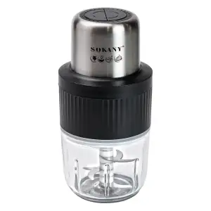 Чопер подрібнювач Sokany SKYM7032W 2в1 з чашами 0.5 і 1.5 л 800 Вт Білий UA