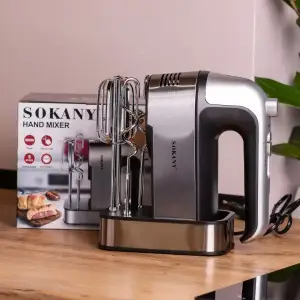 Міксер ручний Sokany 350 Вт 5 швидкостей 2 насадки SK-6627 UA