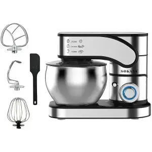 Планетарный миксер Sokany 2000 Вт с чашей 8.5 л 6 режимов SK-05015 UA
