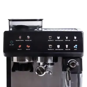 Кофеварка рожковая 4в1с кофемолкой 1800 Вт резервуар 2.6 л Sokany SK-04032 UA