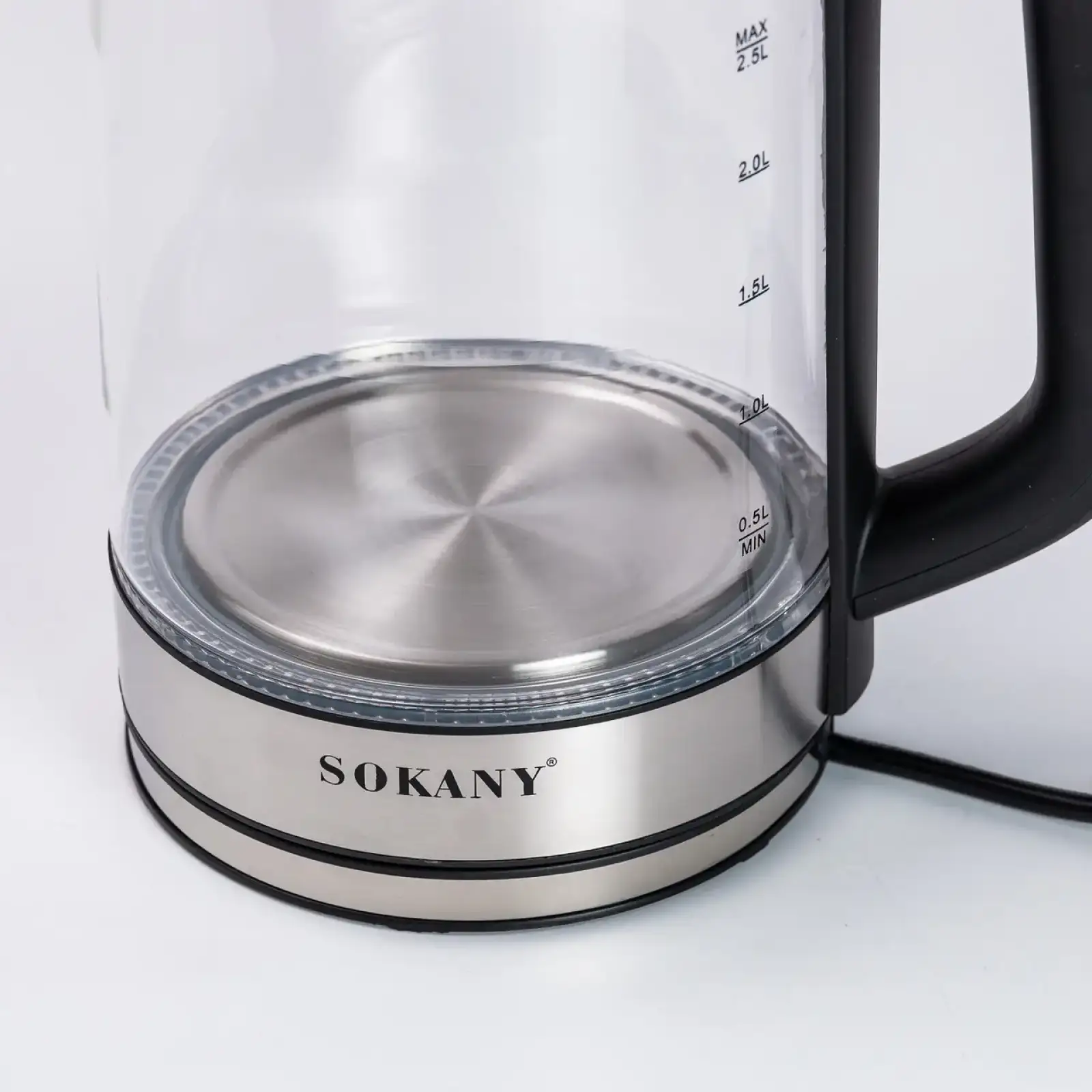 Чайник электрический Sokany SK-09013 2.5 литра прозрачный UA