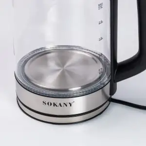 Чайник электрический Sokany SK-09013 2.5 литра прозрачный UA