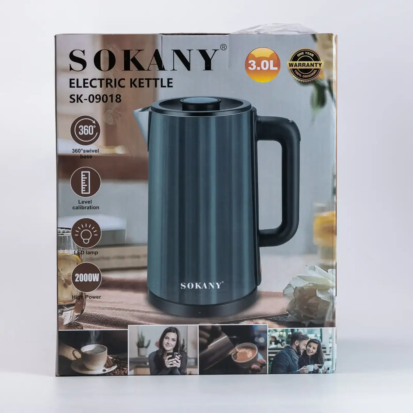 Електрочайник Sokany SK-09018GR UA