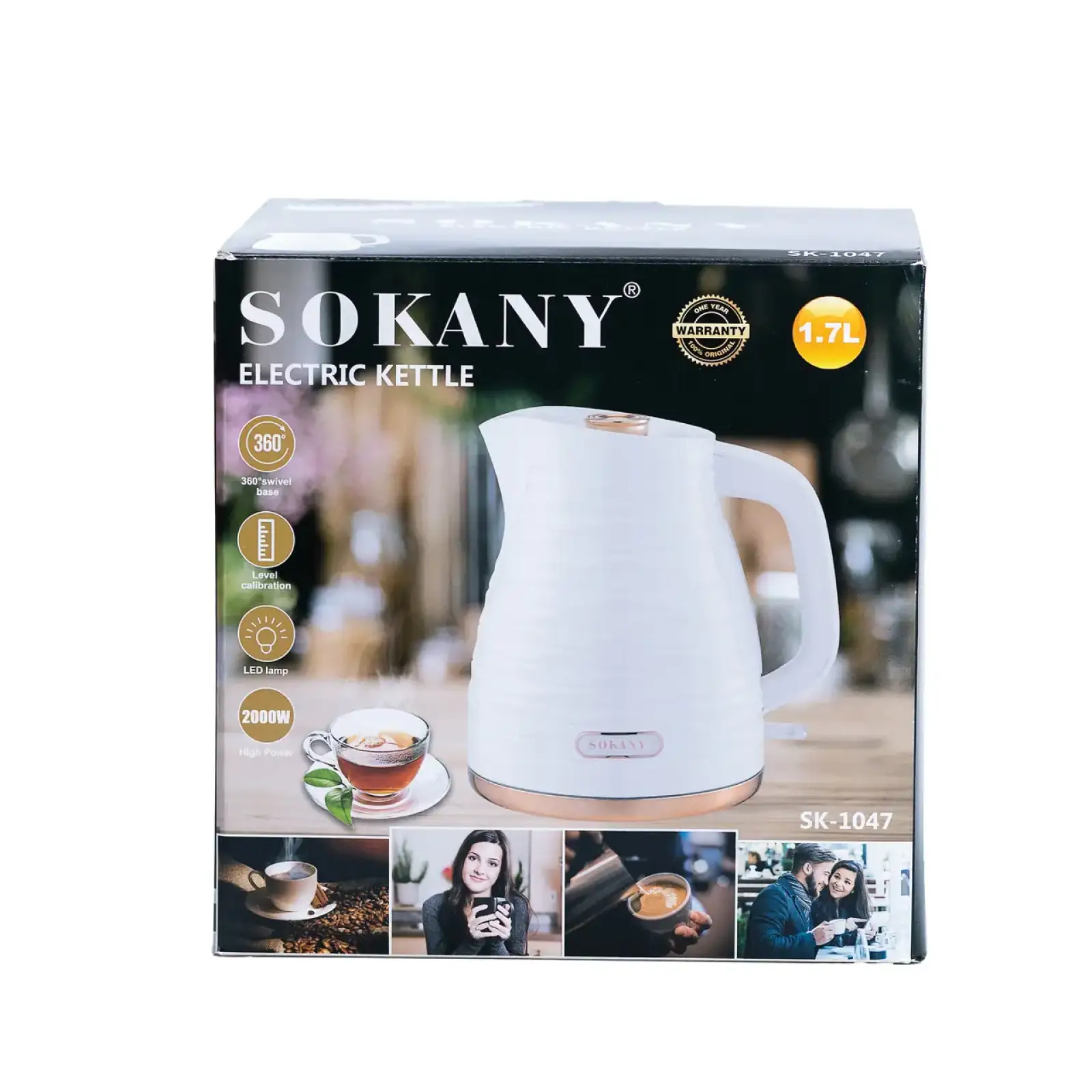 Електрочайник Sokany Electric Kettle (SK1047) UA