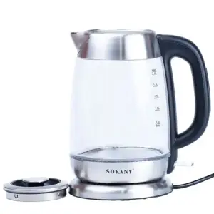 Електрочайник Sokany Electric Kettle 2000W 2l прозорий чайник SKSH1069 UA