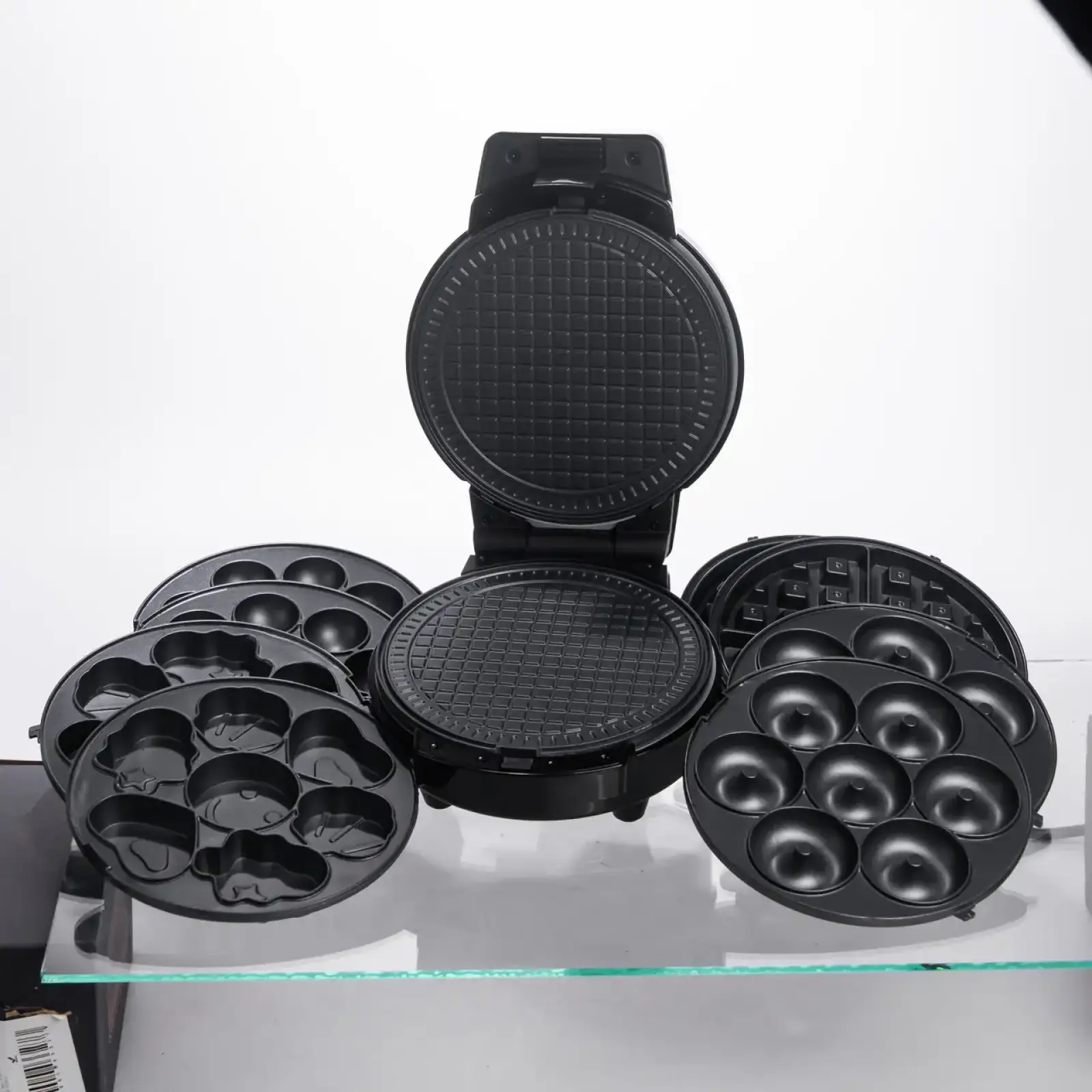 Мультипекарь Sokany SK-08105 5 в 1 600 Вт с антипригарными панелями: для вафель, коржей, пончиков, орешков, фигурного печенья Yiwu UA