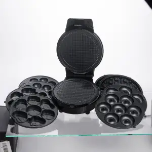 Мультипекарь Sokany SK-08105 5 в 1 600 Вт с антипригарными панелями: для вафель, коржей, пончиков, орешков, фигурного печенья Yiwu UA