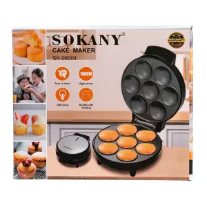 Кексница электрическая Sokany 7 маффинов 1000 Вт SK08004 UA