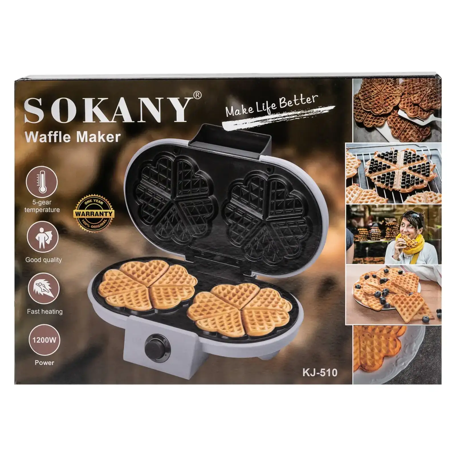 Вафельниця Sokany KJ-510 UA
